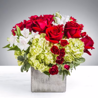 Winter Romance. Bouguet in a vase.