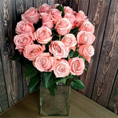 Bouguet in a vase. Soft Pink Rose - Image 4