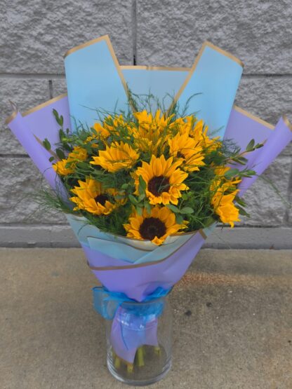 Bouquet with sunflowers from a florist in Atlanta