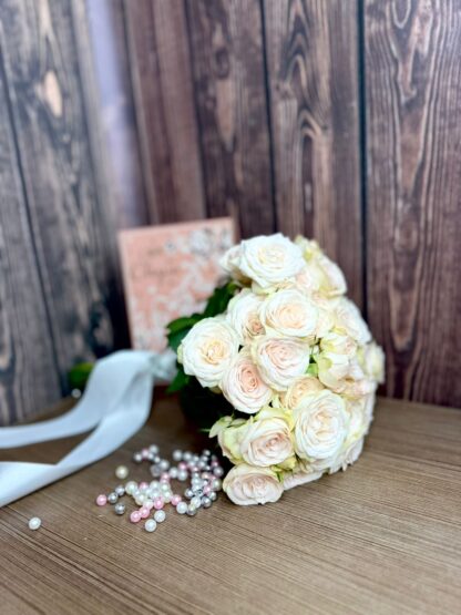 Spray Peach Rose Bouquet – For the Bride, Bridesmaids, or Simply as a Thoughtful Gift - Image 2