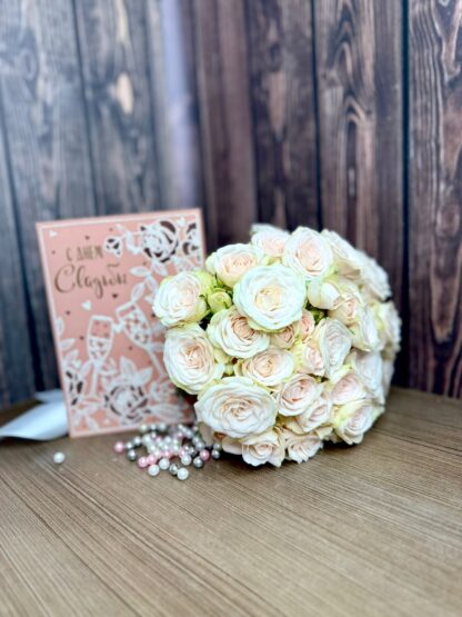 Spray Peach Rose Bouquet – For the Bride, Bridesmaids, or Simply as a Thoughtful Gift - Image 5